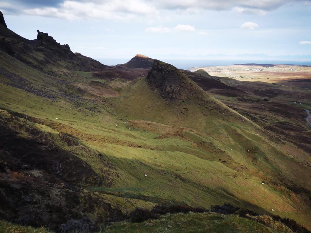 The Scottish Highlands. The Quiraing in The Isle of Skye