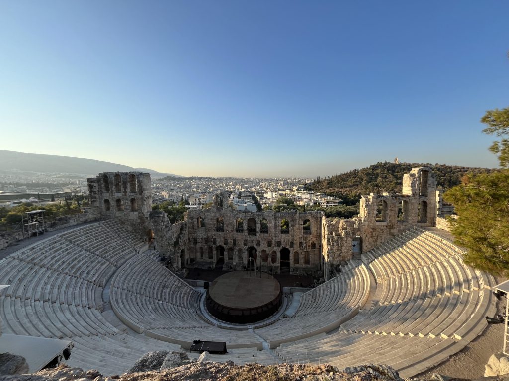 The Odeon of Herodes Atticus at the Acropolis in Athens