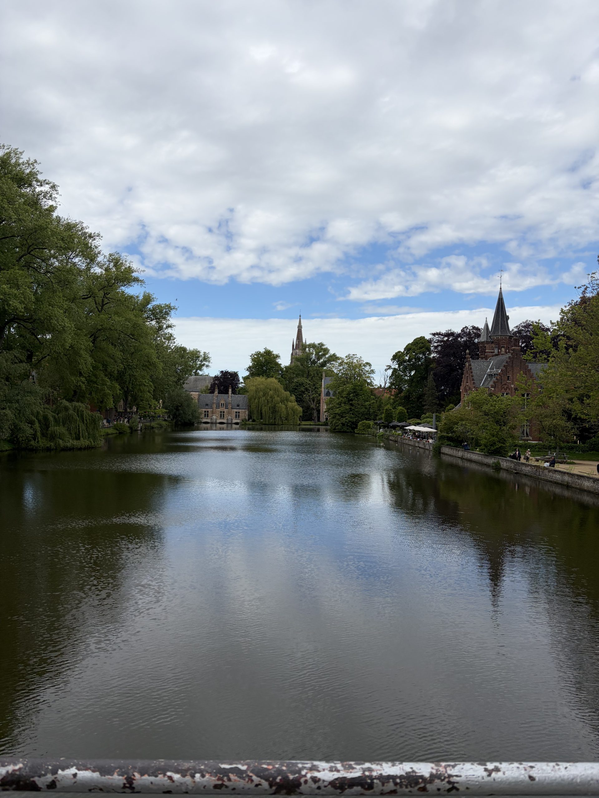 Gorgeous river view in Bruges. Belgium