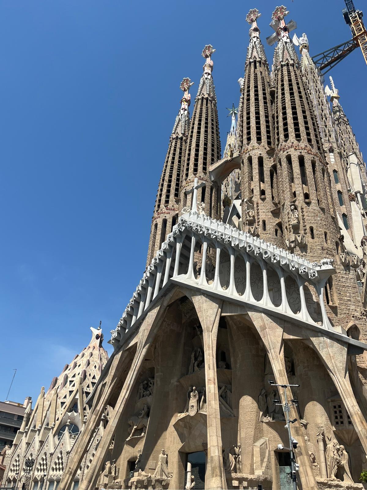 La Sagrada Familia cathedral in Barcelona.